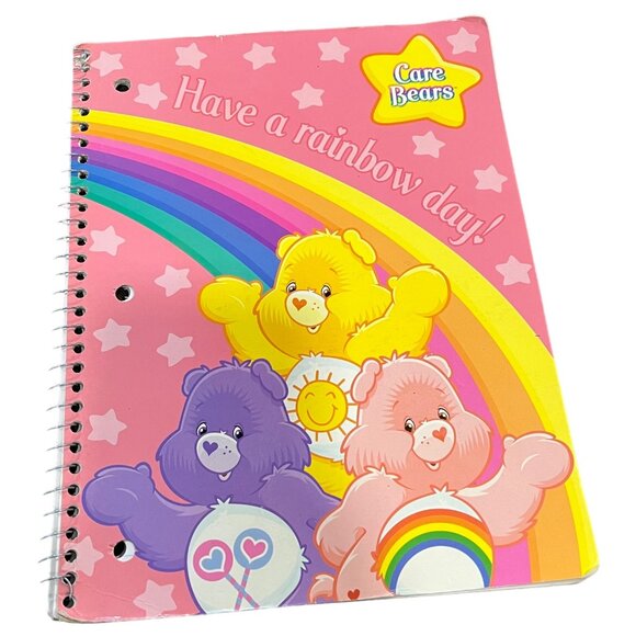 Care Bears Spiral Notebook Wide Ruled 60 Sheets 10.5" X 8" Starpoint - Picture 1 of 4